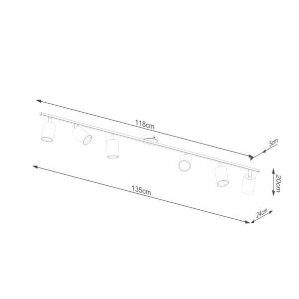 Ceiling Lamp Lemmi 6l White - Image 4