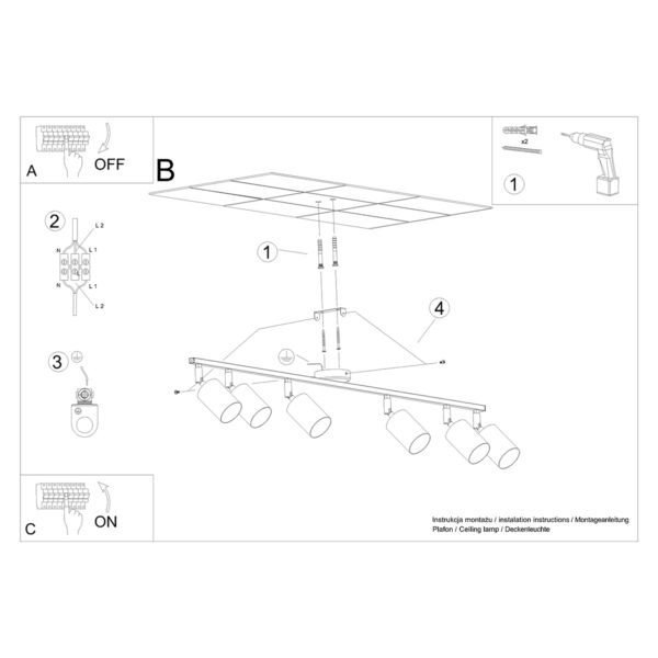 Ceiling Lamp Lemmi 6l White - Image 5