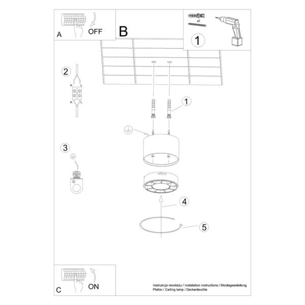 Ceiling Lamp Dio White Led - Image 6