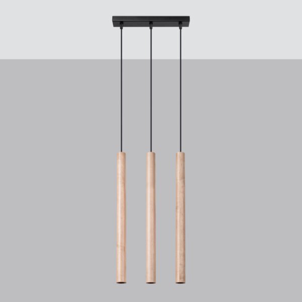 Pendant Lamp Pastelo 3l Wood - Image 2