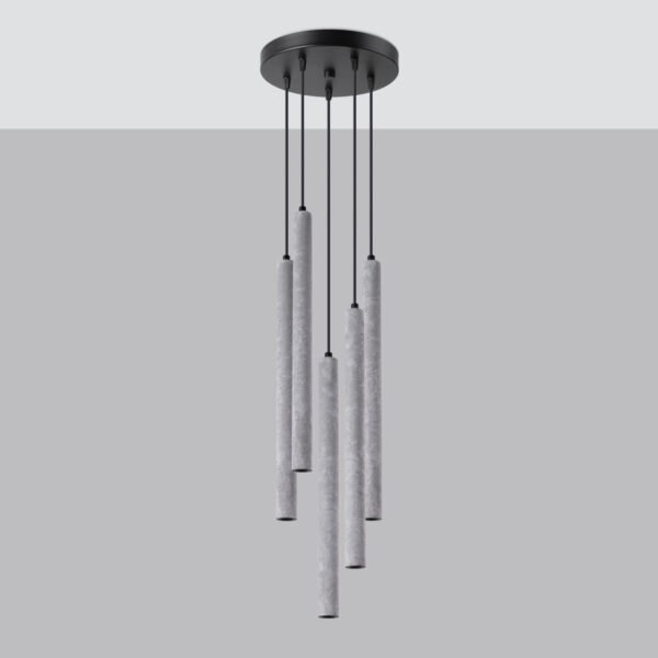 Pendant Lamp Pastelo 5p Concrete - Image 2