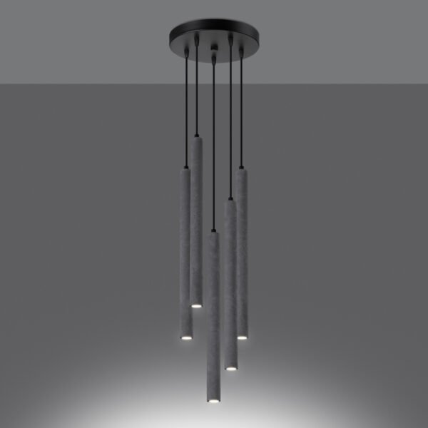 Pendant Lamp Pastelo 5p Concrete - Image 3