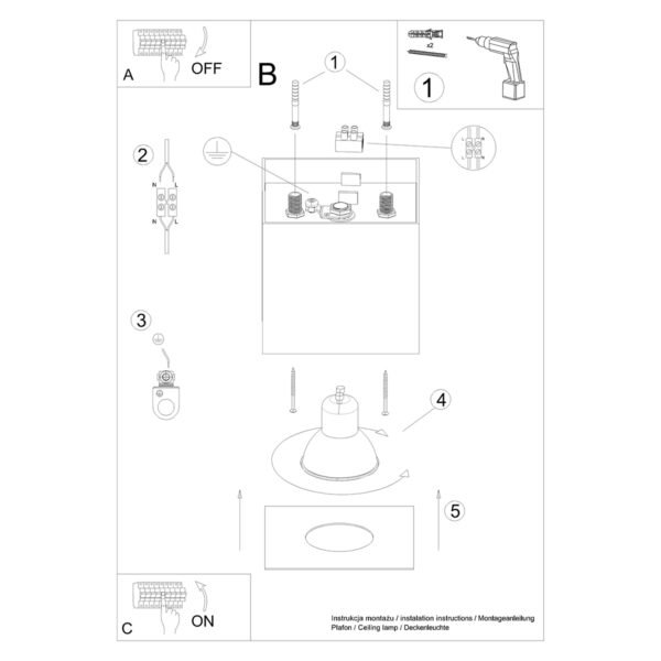 Ceiling Lamp Hati Gold - Image 6