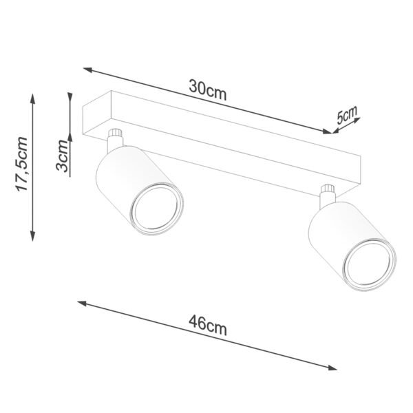 Ceiling Lamp Verdo 2 Black - Image 5