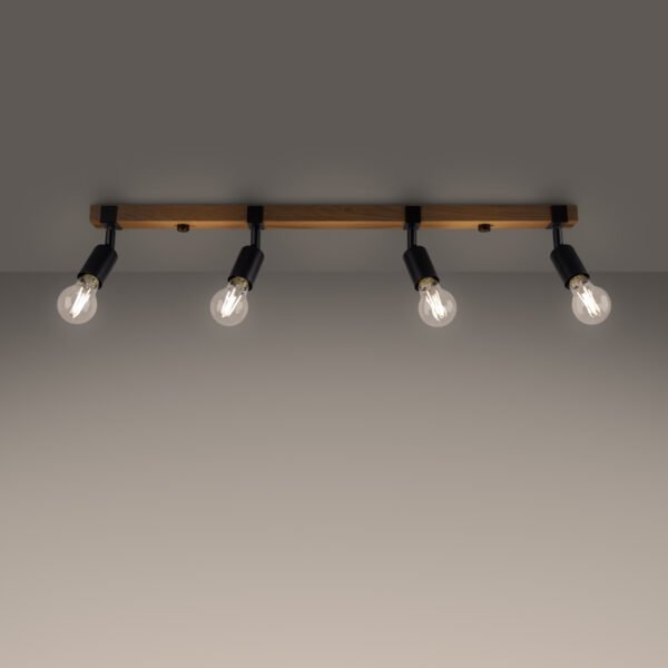 Ceiling Lamp Zuca 4 Black - Image 3