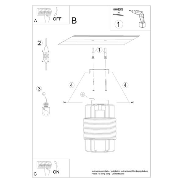Ceiling Lamp Gizur - Image 6