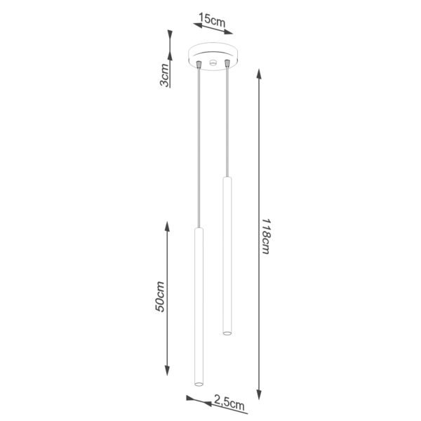 Pendant Lamp Pastelo 2 Black - Image 5