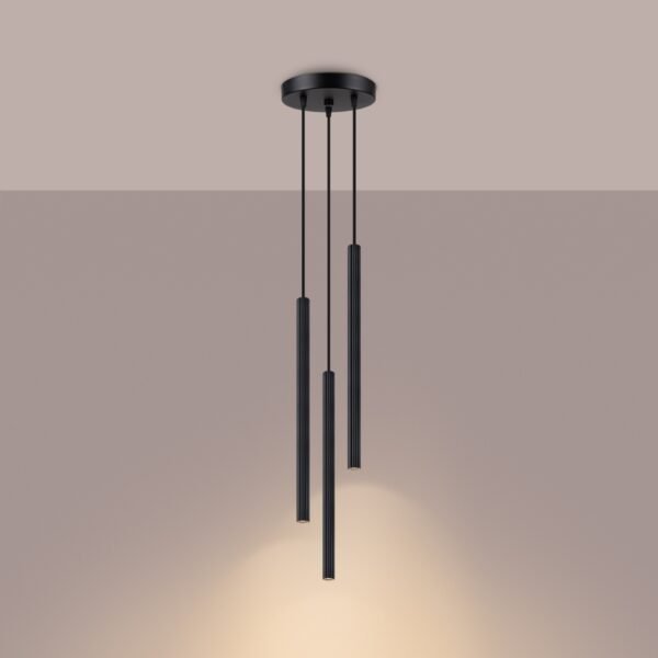 Pendant Lamp Arche 3p Black - Image 3