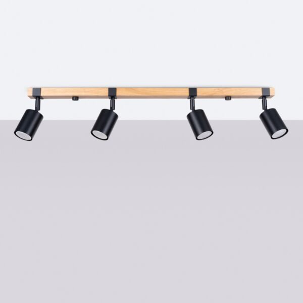 Ceiling Lamp Fager 4l Black - Image 2
