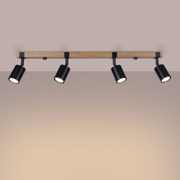 Ceiling Lamp Fager 4l Black - Image 3