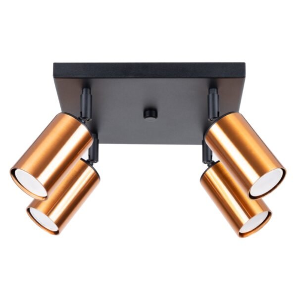 Ceiling Lamp Winx 4 Black/cooper