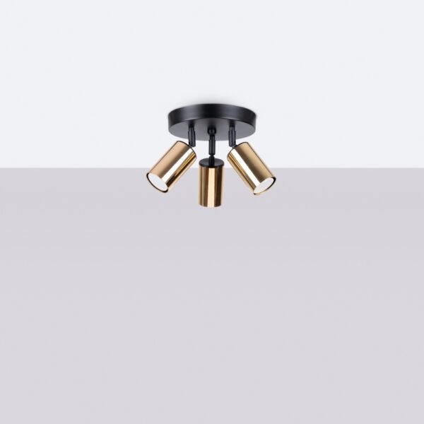 Ceiling Lamp Winx 3p Black/gold - Image 2