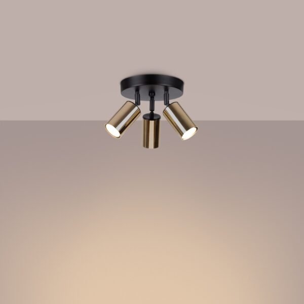 Ceiling Lamp Winx 3p Black/gold - Image 3