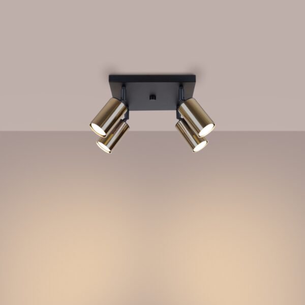 Ceiling Lamp Winx 4 Black/gold - Image 3