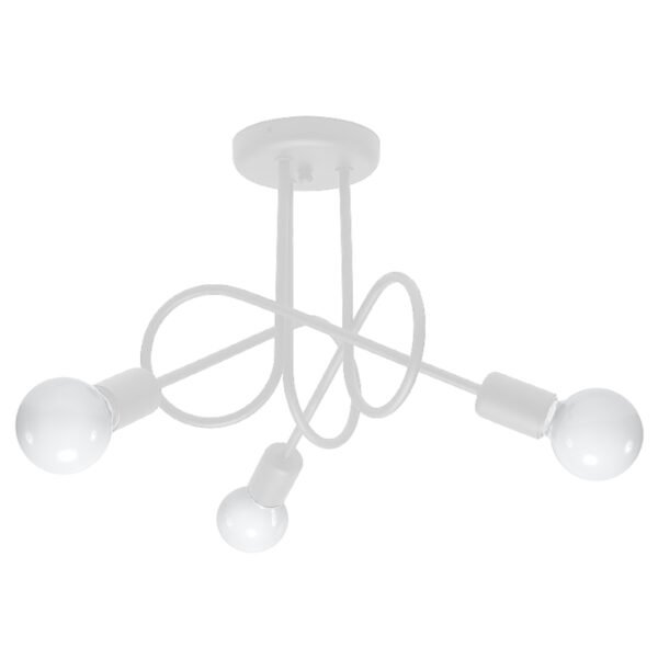 Chandelier Loop 3 White Chandeliers Great Lighting UK Ltd