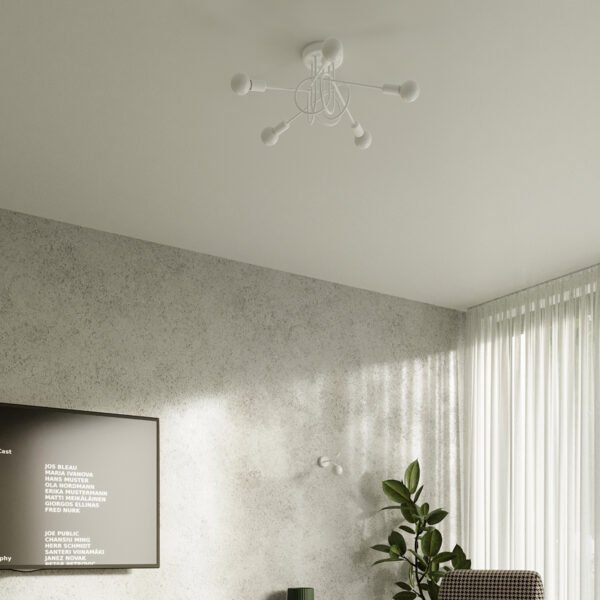 Chandelier Loop 3 White Chandeliers Great Lighting UK Ltd
