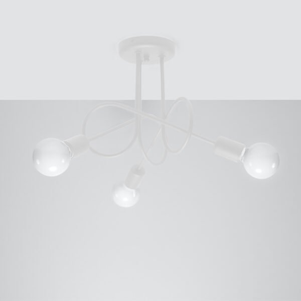 Chandelier Loop 3 White Chandeliers Great Lighting UK Ltd