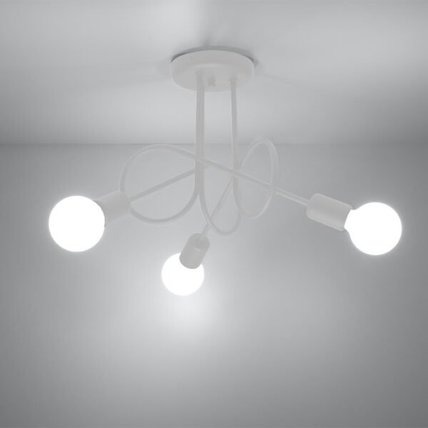 Chandelier Loop 3 White Chandeliers Great Lighting UK Ltd