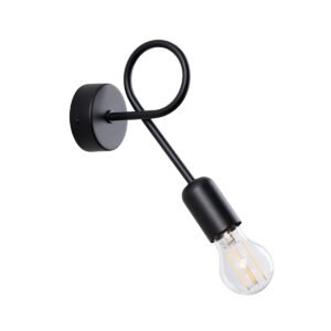 Wall Lamp Loop Black
