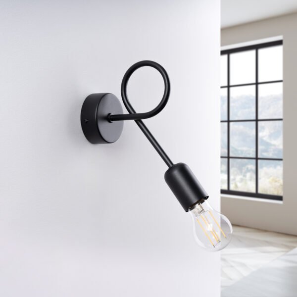 Wall Lamp Loop Black - Image 2