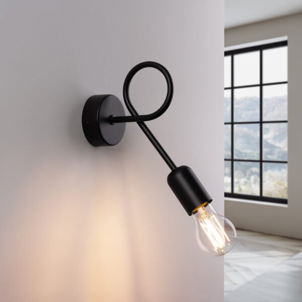 Wall Lamp Loop Black - Image 3