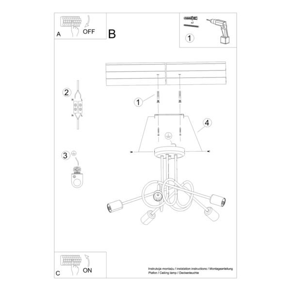 Chandelier Loop 5 Black - Image 5