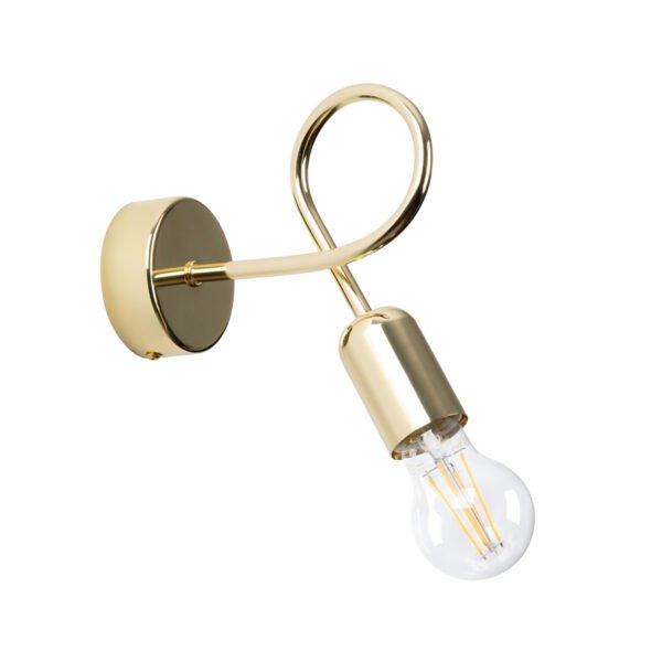 Wall Lamp Loop Glossy Gold
