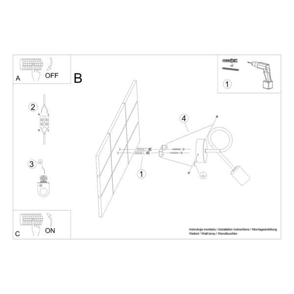 Wall Lamp Loop Chrome - Image 6
