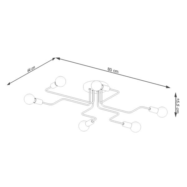 Chandelier Vector 6 White - Image 5