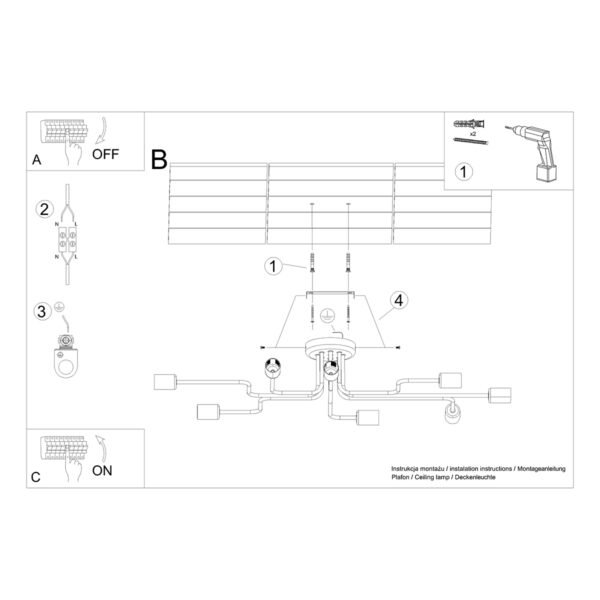 Chandelier Vector 8 White - Image 5