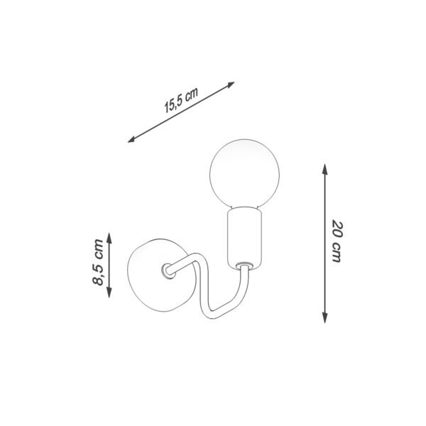 Wall Lamp Vector Black - Image 6