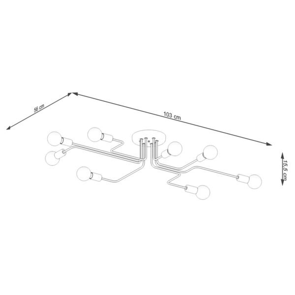 Chandelier Vector 8 Black - Image 4