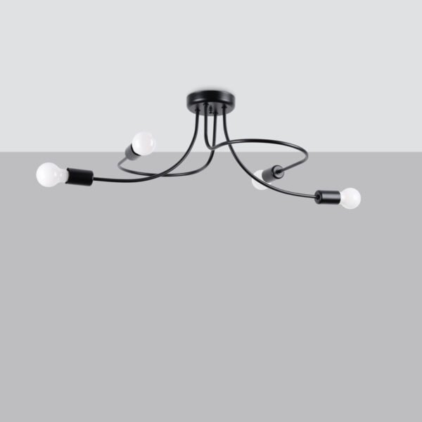 Chandelier Levar 4 Black - Image 2