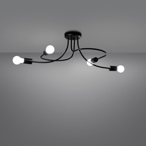 Chandelier Levar 4 Black - Image 3
