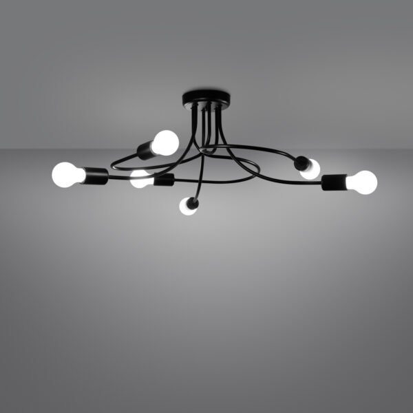 Chandelier Levar 6 Black - Image 3