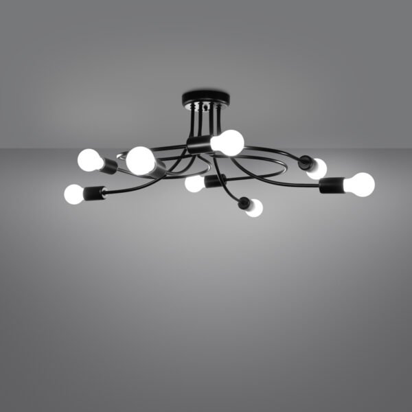 Chandelier Levar 8 Black - Image 3