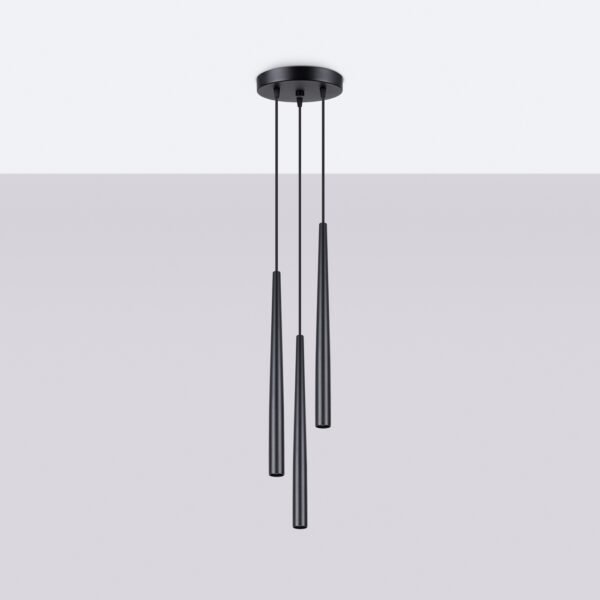 Pedant Lamp Bliss 3p Black - Image 2
