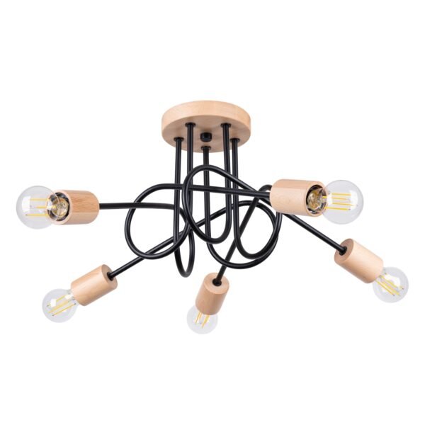 Chandelier Ember 5 Schwarz Chandelier Great Lighting UK Ltd