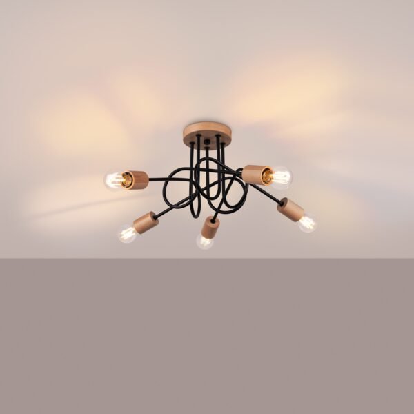 Chandelier Ember 5 Schwarz Chandelier Great Lighting UK Ltd