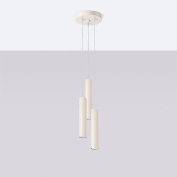 Pendant Lamp Lagos 3p Beige - Image 2