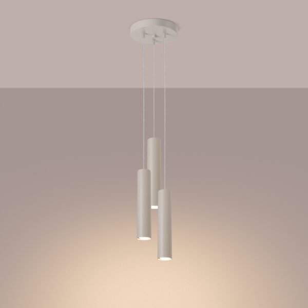 Pendant Lamp Lagos 3p Beige - Image 3
