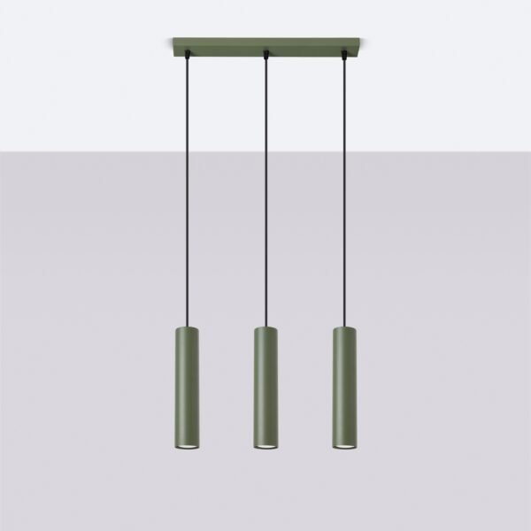 Pendant Lamp Lagos 3l Olive Green - Image 2