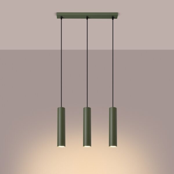 Pendant Lamp Lagos 3l Olive Green - Image 3