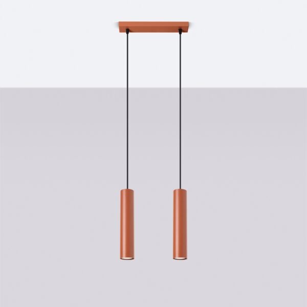 Pendant Lamp Lagos 2 Red Ochre - Image 2