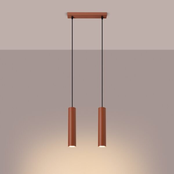 Pendant Lamp Lagos 2 Red Ochre - Image 3