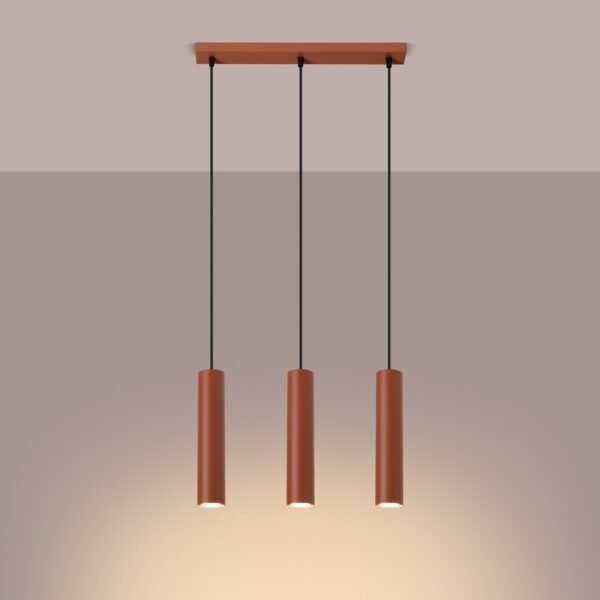 Pendant Lamp Lagos 3l Red Ochre - Image 3