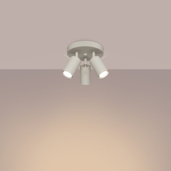 Ceiling Lamp Ring 3p Beige - Image 3