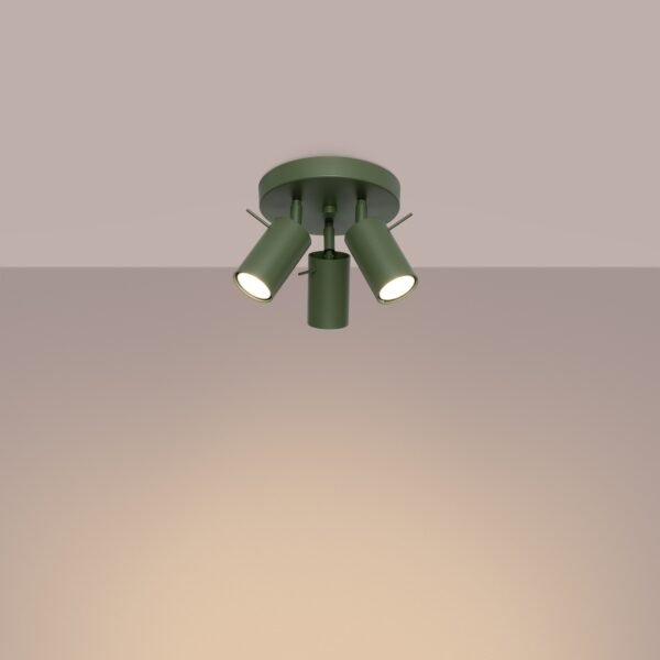 Ceiling Lamp Ring 3p Olive Green - Image 3