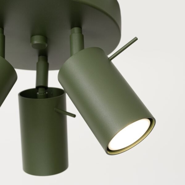 Ceiling Lamp Ring 3p Olive Green - Image 6