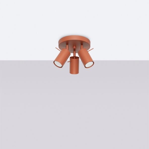 Ceiling Lamp Ring 3p Red Ochra - Image 2
